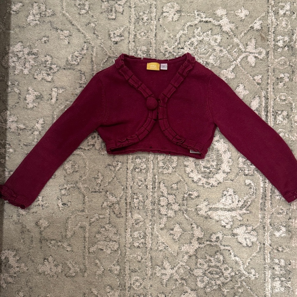 Chic Kids Deep Red Bolero Jacket